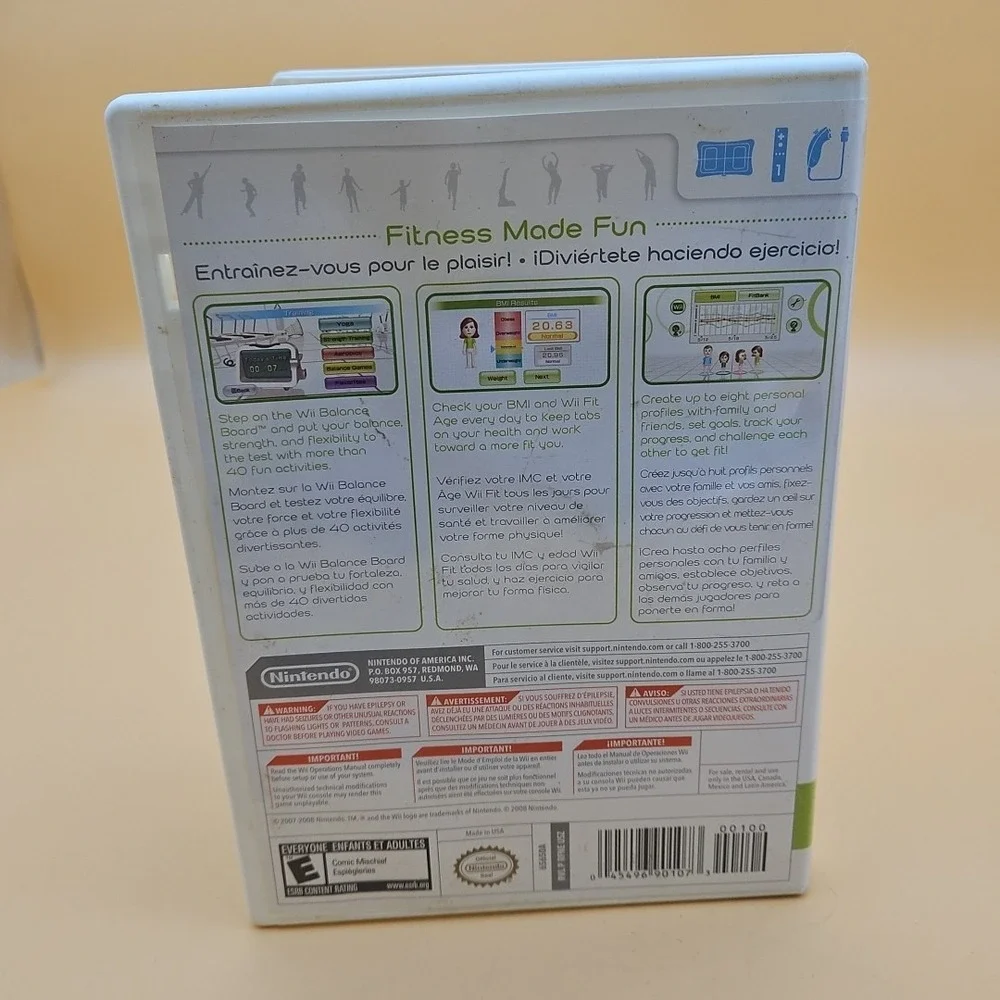 Wii‎ Fit (Nintendo Wii, 2008) Tested Works CIB Complete Video Game